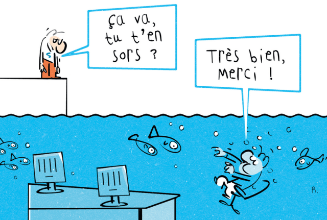 Travailler ensemble ou à coté les uns des autres